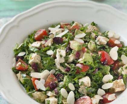 Salade kale aux cranberries et feta