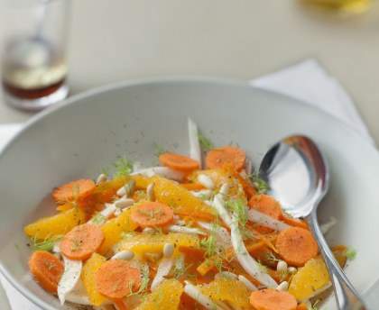 Salade orientale au fenouil et aux carottes