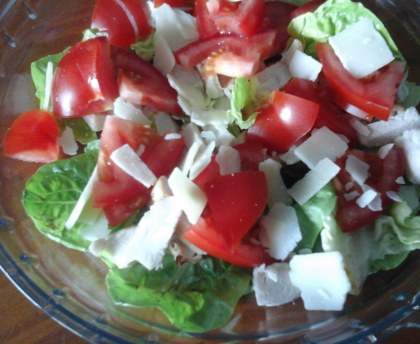 Salade poulet parmesan