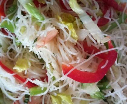 Salade Thaï aux crevettes
