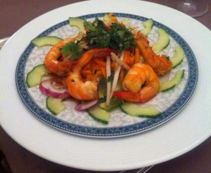 Salade thaïlandaise aux crevettes