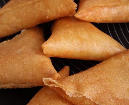 Samoussa au saumon fumé