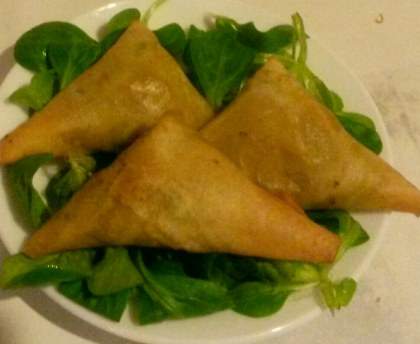 Samoussa au thon et aux légumes