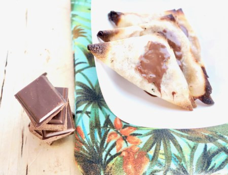Samoussa poire-chocolat noir