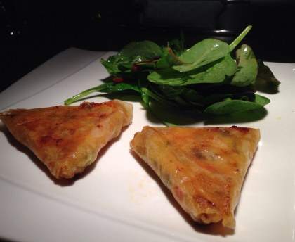 Samoussas aux légumes et au chèvre
