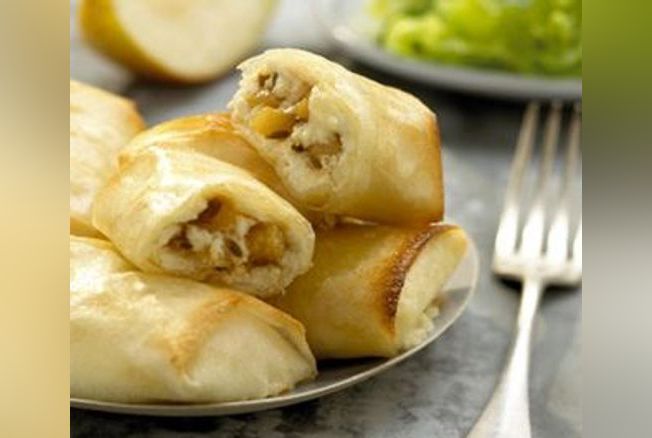 Samoussas poires chèvre très simple