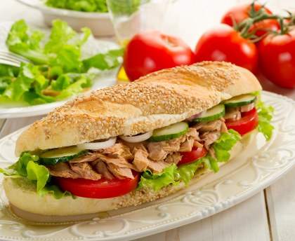 Sandwich de l'été à l'Avocat  et au Thon