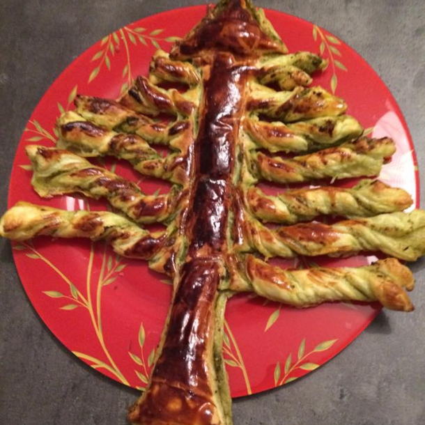 Sapin de Noël au pesto