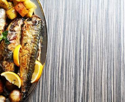 Sardines grillées sauce au yaourt