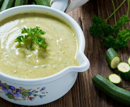 sauce à la crème de courgettes