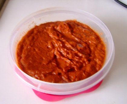 Sauce à la merguez, piment et tomate