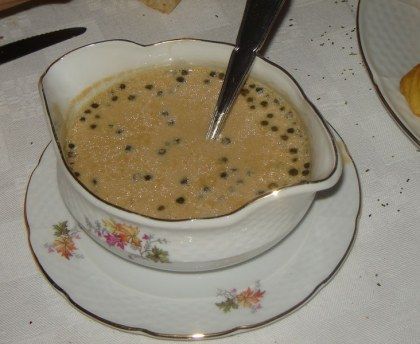 Sauce au poivre vert