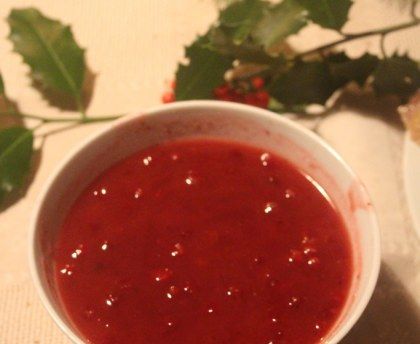 Sauce aux airelles