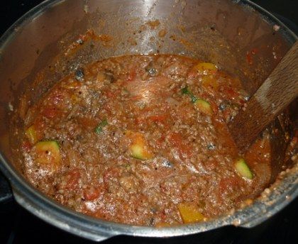 Sauce bolognaise relevée à l'ail