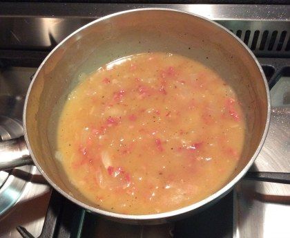 Sauce parapluie aux lardons et au vinaigre "comme à Bruxelles"