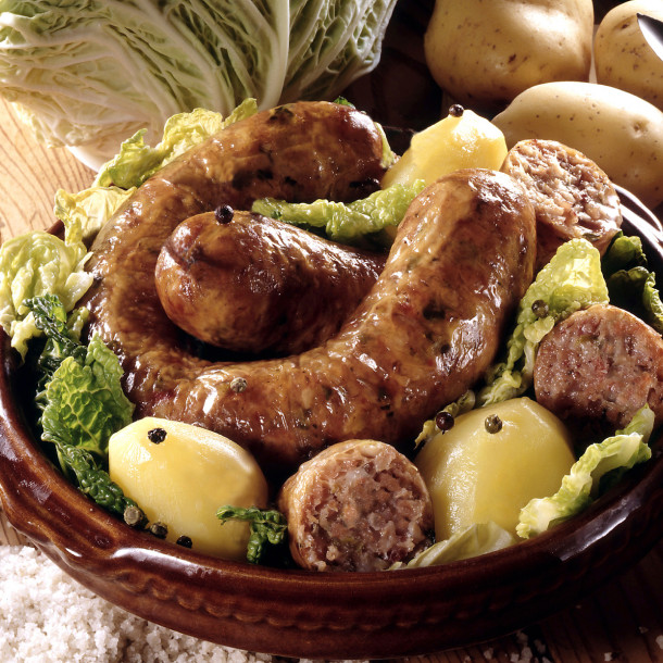 Saucisses de Morteau et pommes de terre