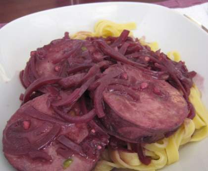 saucisson à cuire au beaujolais