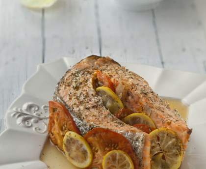 Saumon aux épices en barbecue