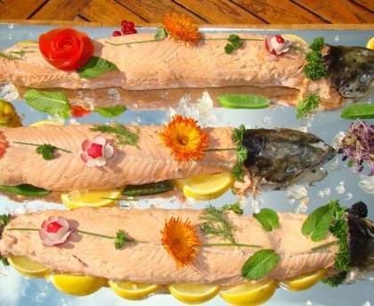 saumon en bellevue