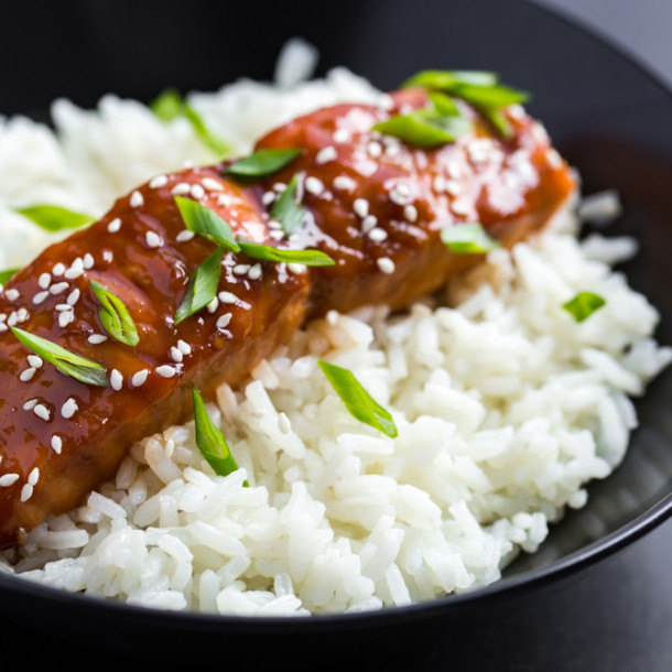 Saumon glacé sauce Teriyaki légère au sésame