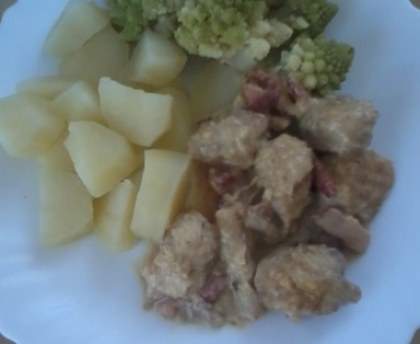 Saumonette à la moutarde
