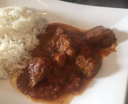 Sauté de boeuf à la créole