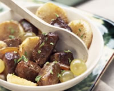 Sauté de boeuf aux fruits d'automne