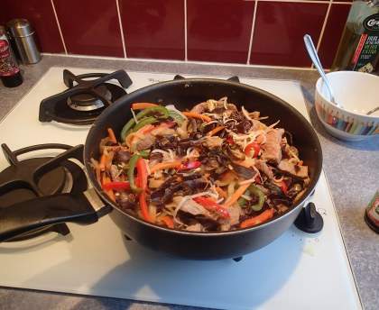 Sauté de boeuf aux légumes croquants