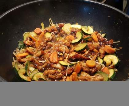 Sauté de Dinde Caramélisée ( Miel/Citron)