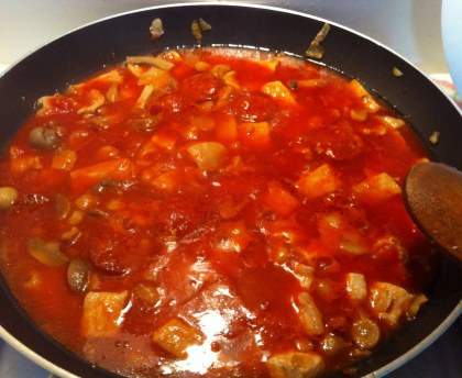 Sauté de porc au chorizo