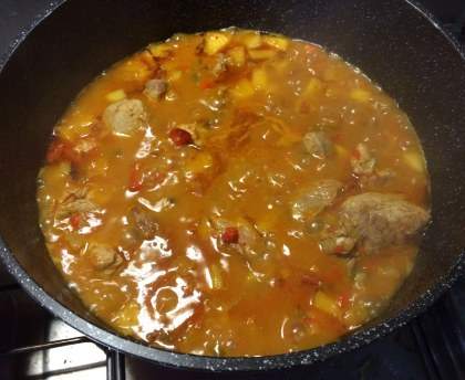 Sauté de porc aux poivrons