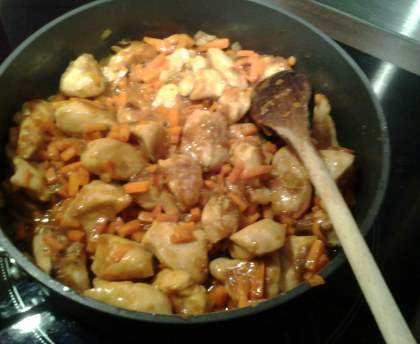 Sauté de poulet sauce soja