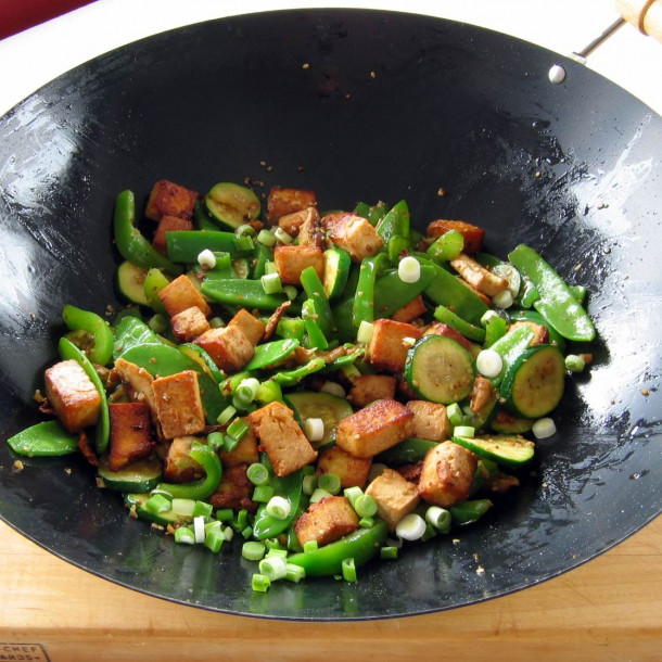 Sauté de tofu et champignons shiitake