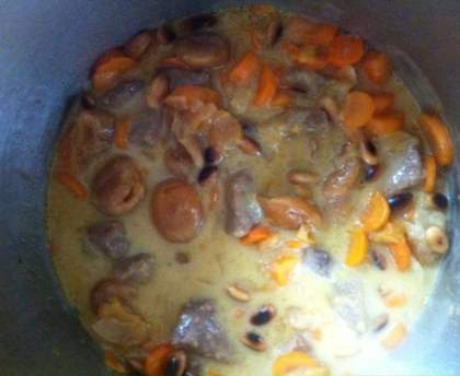 Sauté de veau aux abricots secs