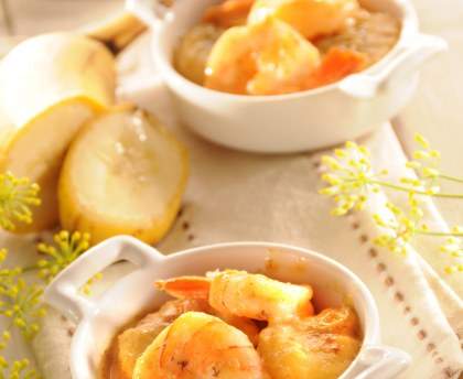 Scampis à la banane