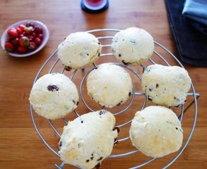Scones aux raisins