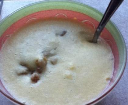 Semoule de maïs aux raisins secs