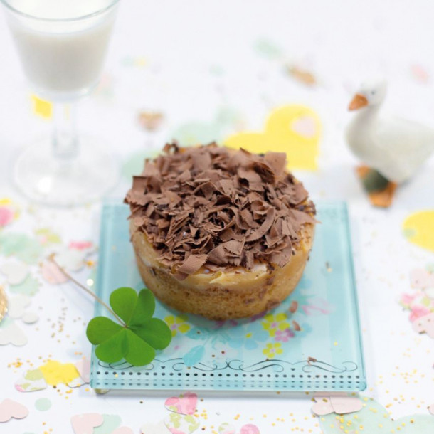 Shortbread au caramel et aux copeaux de chocolat