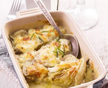Simple gratin d'endives au gruyère
