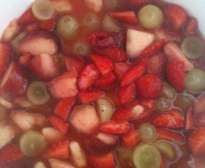Sirop parfumé pour salade de fruits
