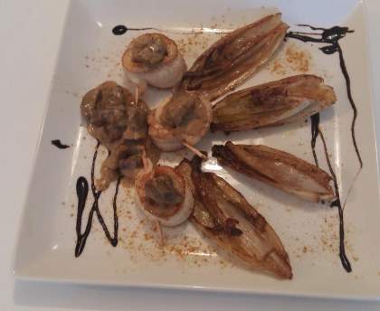Sole aux rognons sur son lit d'endives