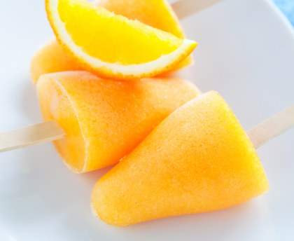 Sorbet à la mandarine et au cognac