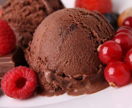 Sorbet au chocolat