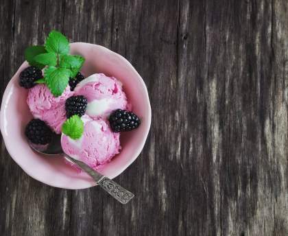Sorbet aux mûres