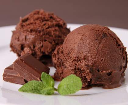 Sorbet chocolat