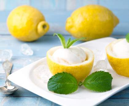 Sorbet menthe citron