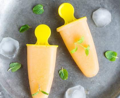 Sorbet ou granité au melon