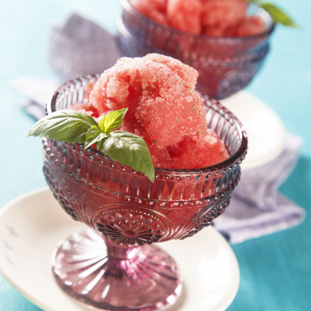 Sorbet tomate-basilic