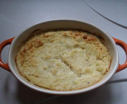 Soufflé au chou-fleur et gorgonzola