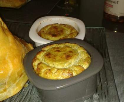 Soufflé de courgettes au gruyère